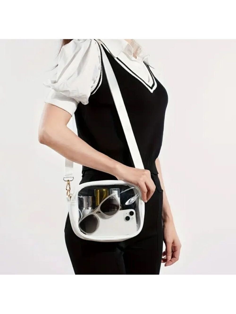 Transparent Crossbody Bag Stadium Approved and Concert Sports Event